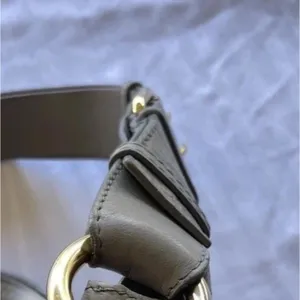 Vintage Marc Jacobs Christy Leather Gray Gold Handbag Iconic Shoulder Bag Purse thumbnail 11
