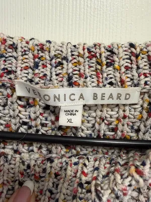 Veronica Beard Ryce Cotton Crewneck Pullover Sweater Size XL thumbnail 4