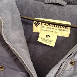 Columbia Parka Women‎ M Blue Hooded Fleece Lined Colorblock Zip Jacket thumbnail 4