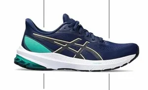 ASICS Navy and Teal Men's Running Shoes thumbnail 1