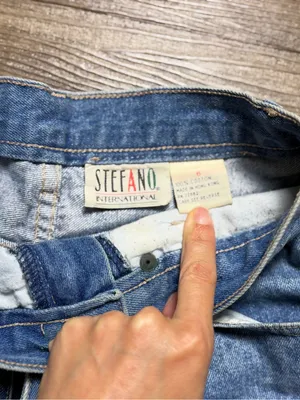 High-Rise Light Blue Denim Bermuda Shorts thumbnail 2