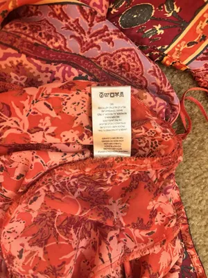 Free People Bohemian Style Beach Strap Long V-Neck Floral Romper Size M thumbnail 10