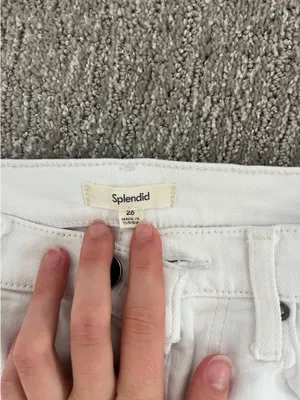 White wide leg jeans thumbnail 2