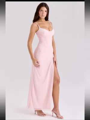 House of CB Lini Pastel Pink Maxi Dress thumbnail 2