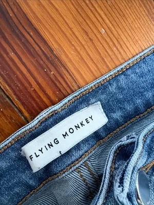 Vervet Flying Monkey Light Blue Distressed Straight Leg Jeans Size 29 thumbnail 2