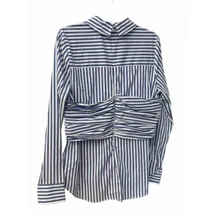 Veronica Beard Shirt Small Blue White Striped Nautical Baylor Top Blouse #GG6-6 thumbnail 6