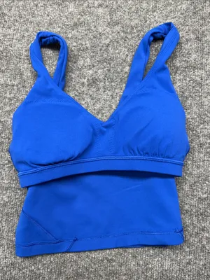 Lululemon Align Royal Blue V-Neck Crop Tank Top thumbnail 9