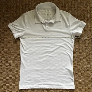 mens small white golf polo shirt thumbnail 5