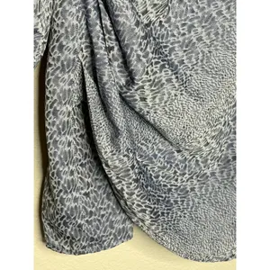 Finders Keepers Animal Print Ruched Mini Dress Blue Gray Size S thumbnail 4