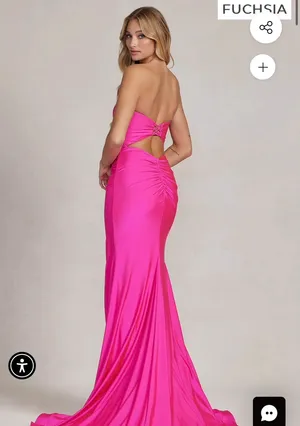 Prom Dresss Pink Size 4 thumbnail 4