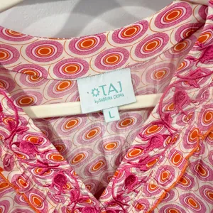 Taj by Sabrina Ilias Pink Dress Size L thumbnail 9