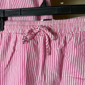 PRINCESS POLLY Pink Striped 2 Piece Set Boxer Shorts & Button Up Size 2 Small thumbnail 4