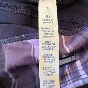 Lululemon Run Shorty Short Women 6‎ Abstract Print 3.5 Running Yoga Gorpcore thumbnail 10