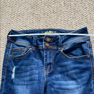 Indigo Rein Dark Blue Skinny Jeans thumbnail 3