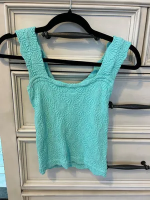 Free people love letter cami xs/s aqua thumbnail 4