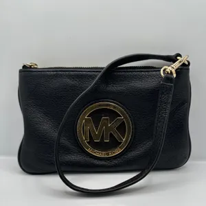MICHAEL KORS Black Mini Purse Wristlet thumbnail 2