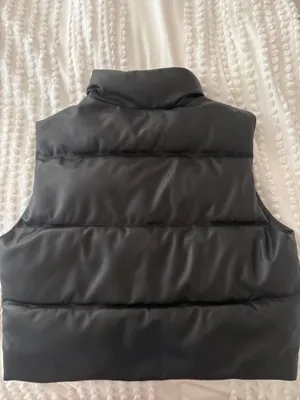 Zara Cropped Leather Vest  thumbnail 2