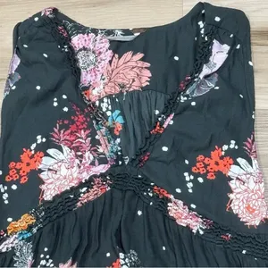 Free People Hazel Sleeveless Tunic Top Green Floral Women’s Small thumbnail 5
