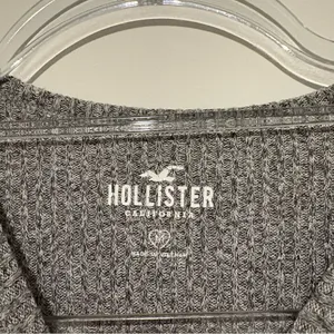 Hollister ribbed balloon‎ long sleeve bodysuit grey size medium thumbnail 3