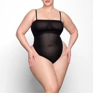 SHEER SCULPT BANDEAU color is onyx NWT SKIMS thumbnail 2