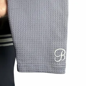 Bombshell Sportswear Perform Thigh High Leggings Women M Gray Stripe Pocket thumbnail 9