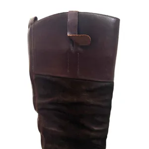 Golden Goose Charlye Riding Boots Santa Fe Suede Leather‎ Distressed Size 36 (6) thumbnail 2