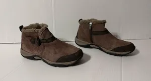 Winter brown suede winter boots women size 7.5 W thumbnail 1