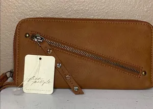 Free People Tan Clutch Wristlet thumbnail 1