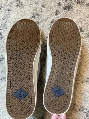 Sperry Women's Gray Canvas Slip-On Style Sneakers with White Trim thumbnail 6
