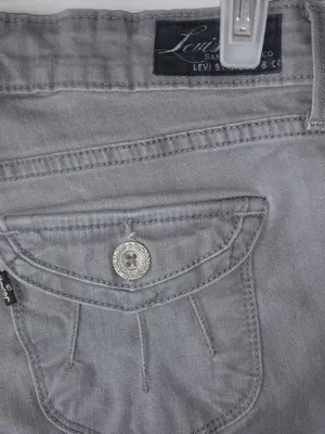 Levis 6 Gray Jeans Rivet Flap Pocket Shorts thumbnail 7