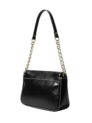 Kate Spade  Iconic Turnlock Gold Chain Handle Mini Bag Handbag  Black Leather thumbnail 3