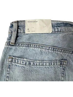 (C26) American Eagle 4 AE Skater Short Low Rise Denim Baggy Cotton Rip Relaxed thumbnail 3