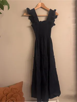 HILL HOUSE Ellie Nap Dress -‎ Navy Brocade thumbnail 5