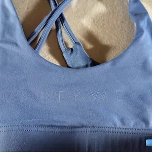 455 | Ryderwear Blue Strappy Cross Back‎ Sports Bra Womens Activewear thumbnail 4