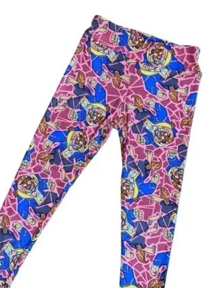Women’s One Size Disney Leggings • Beauty & The Beast Leisurewear NWOT thumbnail 3