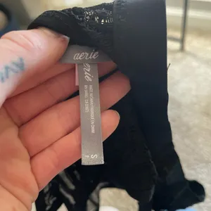 Aerie Black Lace Bralette thumbnail 5
