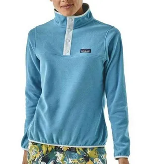 Patagonia Womens Aqua Blue Micro D Snap-T Pullover Fleece SMALL Outdoor Gorpcore thumbnail 1