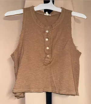 aerie brown tank top thumbnail 1