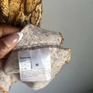 REFORMATION Vivette Snakeskin Mini Dress Medium thumbnail 10