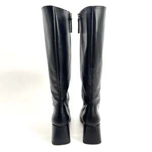 SVEGAN Knee High Boots Women's Black Vegan Leather Block Heel Made‎ in Spain 9.5 thumbnail 10