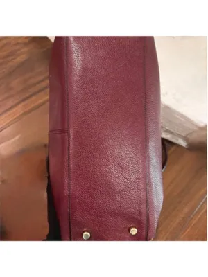 Coach Tyler Burgundy & Aubergine Leather Tote F57210 thumbnail 4