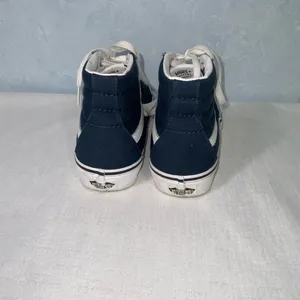 Vans Sk8-Hi Tapered High Top Canvas Shoe~Navy Blue~Unisex~Women’s 7, Men’s 5.5 thumbnail 5