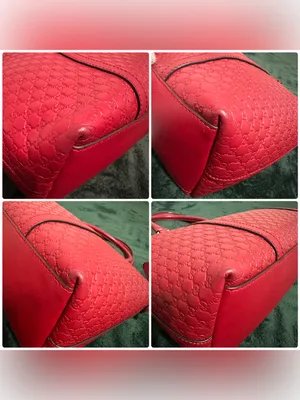 Gucci Micro Guccissima 2-Way Bag in Dark Red thumbnail 8