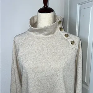 J. Crew Cream Cowl Neck Sweater with‎ Relaxed Fit thumbnail 14