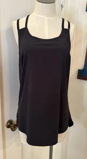 Athleta Black Double-Strap Camisole Tank S M thumbnail 1