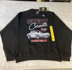 Chevrolet Corvette Sting Ray Graphic Sweatshirt Black Crewneck womens Medium NEW thumbnail 1