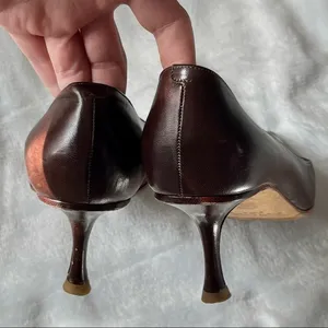 Vintage Jimmy Choo Brown Pumps Size 39 thumbnail 9