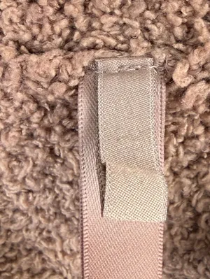 SKIMS Rose Clay Sherpa Cozy Knit Cropped T-Shirt - Size - Small/Medium thumbnail 9