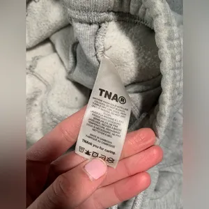 Aritzia TNA sweatfleece Gray Jogger Sweatpants boyfriend fit small thumbnail 8