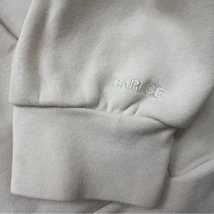 Garage UltraFleece Hoodie Off White Cream Women's Pullover Size L/XL Sweatshirt thumbnail 5